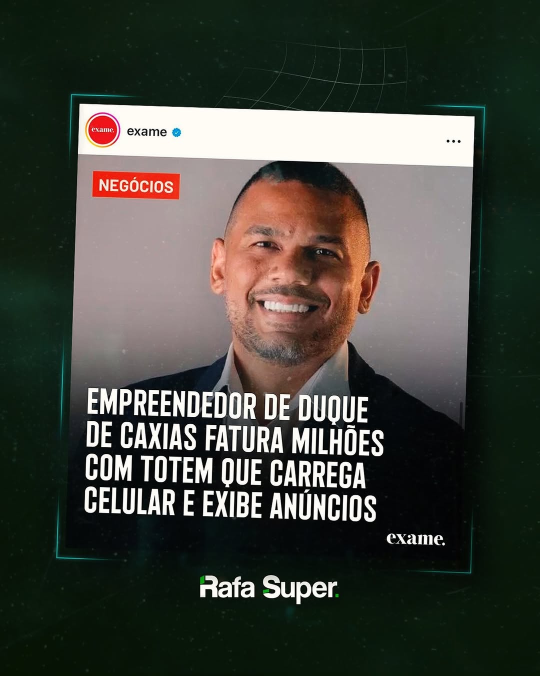 Rafael Soares em destaque na Exame